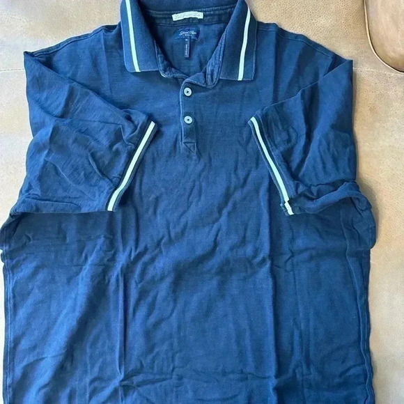 Mens Good Man Brand Match Point Polo Navy Size XL - Picture 5 of 8